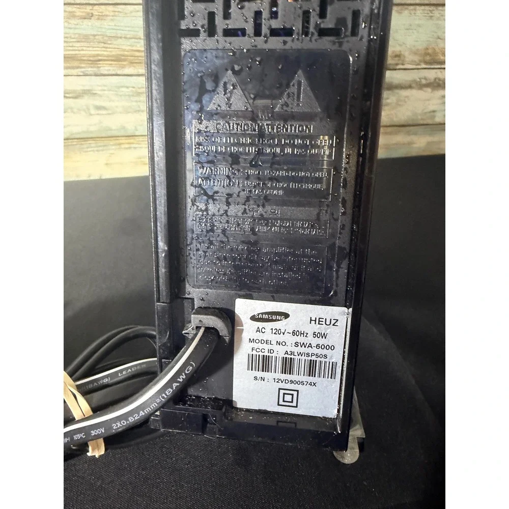 Samsung Wireless Rear Speaker Receiver SWA-6000 Black Good Home Theater Module